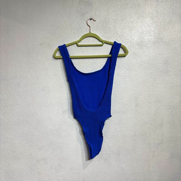 Cleonie Atlantic Blue Bathe MAILOT Low Back One Piece Sz O/S NWT - Picture 8 of 11